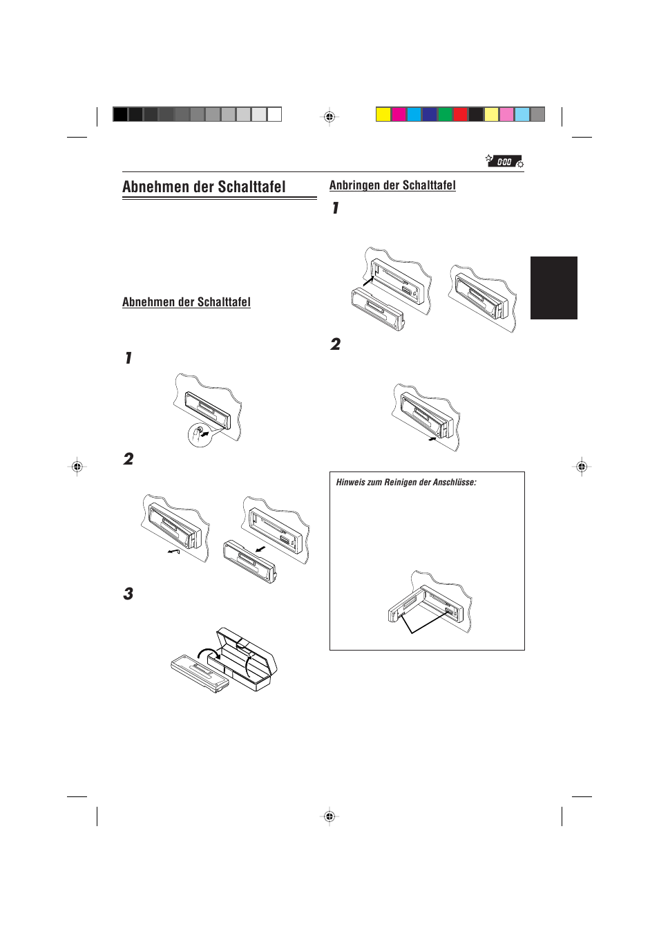 Abnehmen der schalttafel | JVC KS-FX470R User Manual | Page 47 / 106