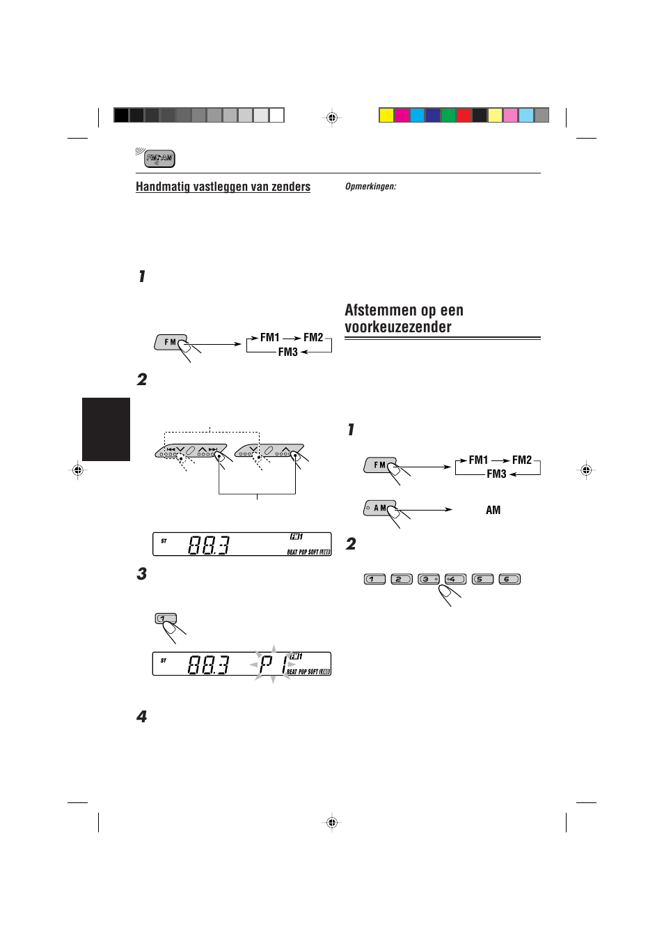 Afstemmen op een voorkeuzezender | JVC KS-FX470R User Manual | Page 86 / 106