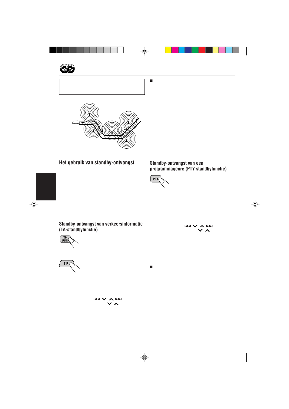 Het gebruik van standby-ontvangst, Nederlands | JVC KS-FX470R User Manual | Page 88 / 106