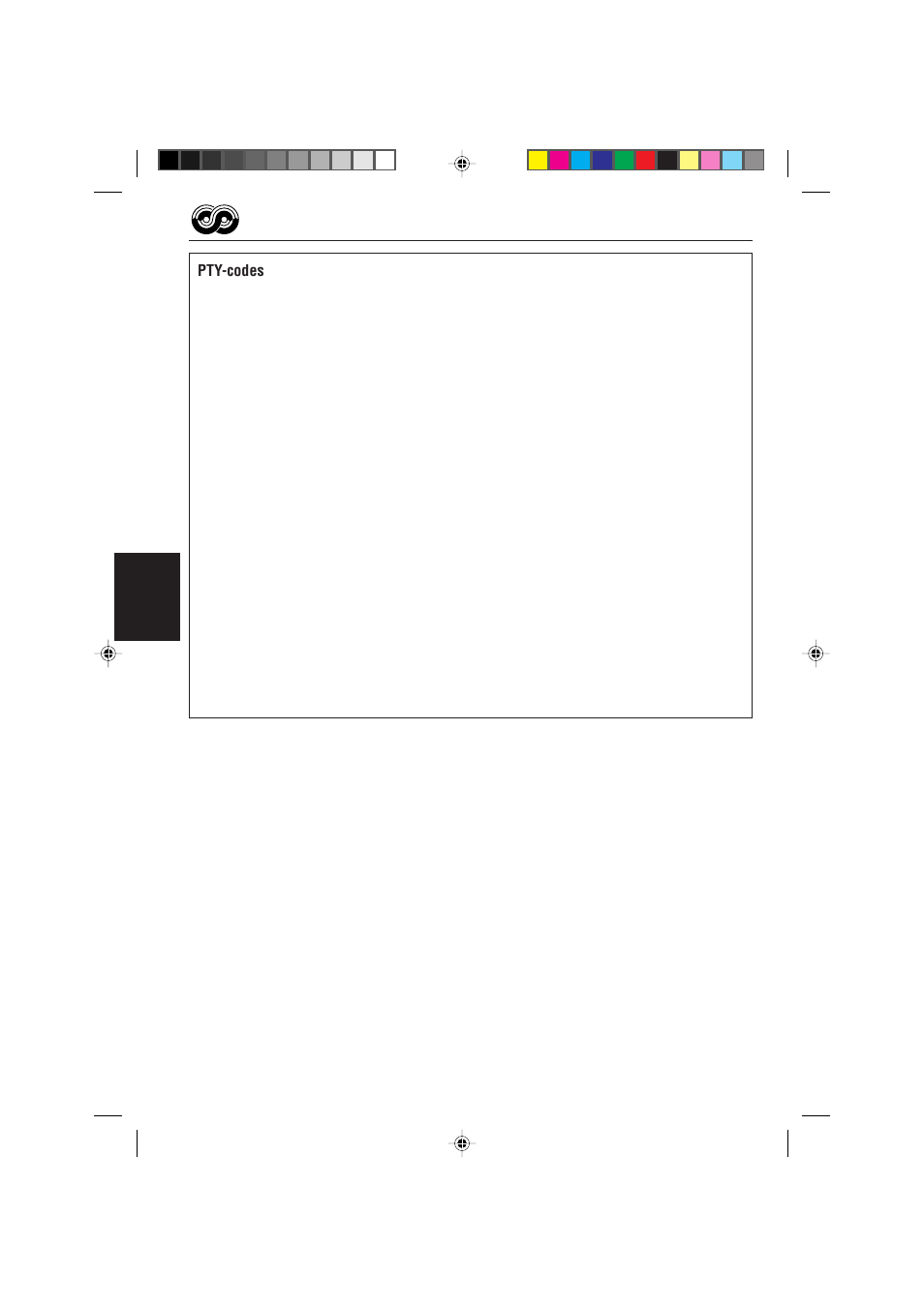 Nederlands, Pty-codes | JVC KS-FX470R User Manual | Page 92 / 106