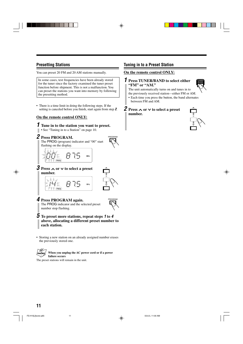 JVC FS-H10 User Manual | Page 14 / 54