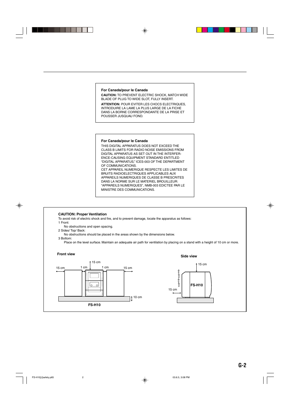 JVC FS-H10 User Manual | Page 3 / 54