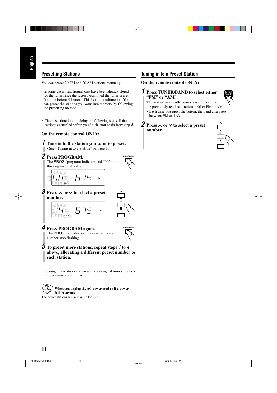 JVC FS-H10 User Manual | Page 42 / 54