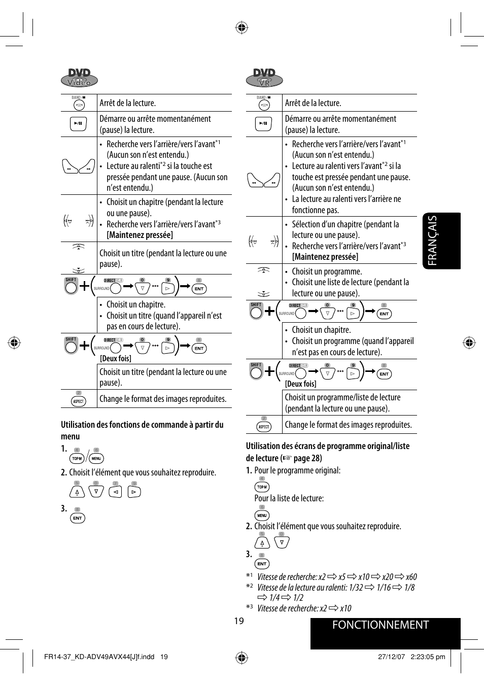 Français fonctionnement | JVC KD-ADV49 User Manual | Page 167 / 225