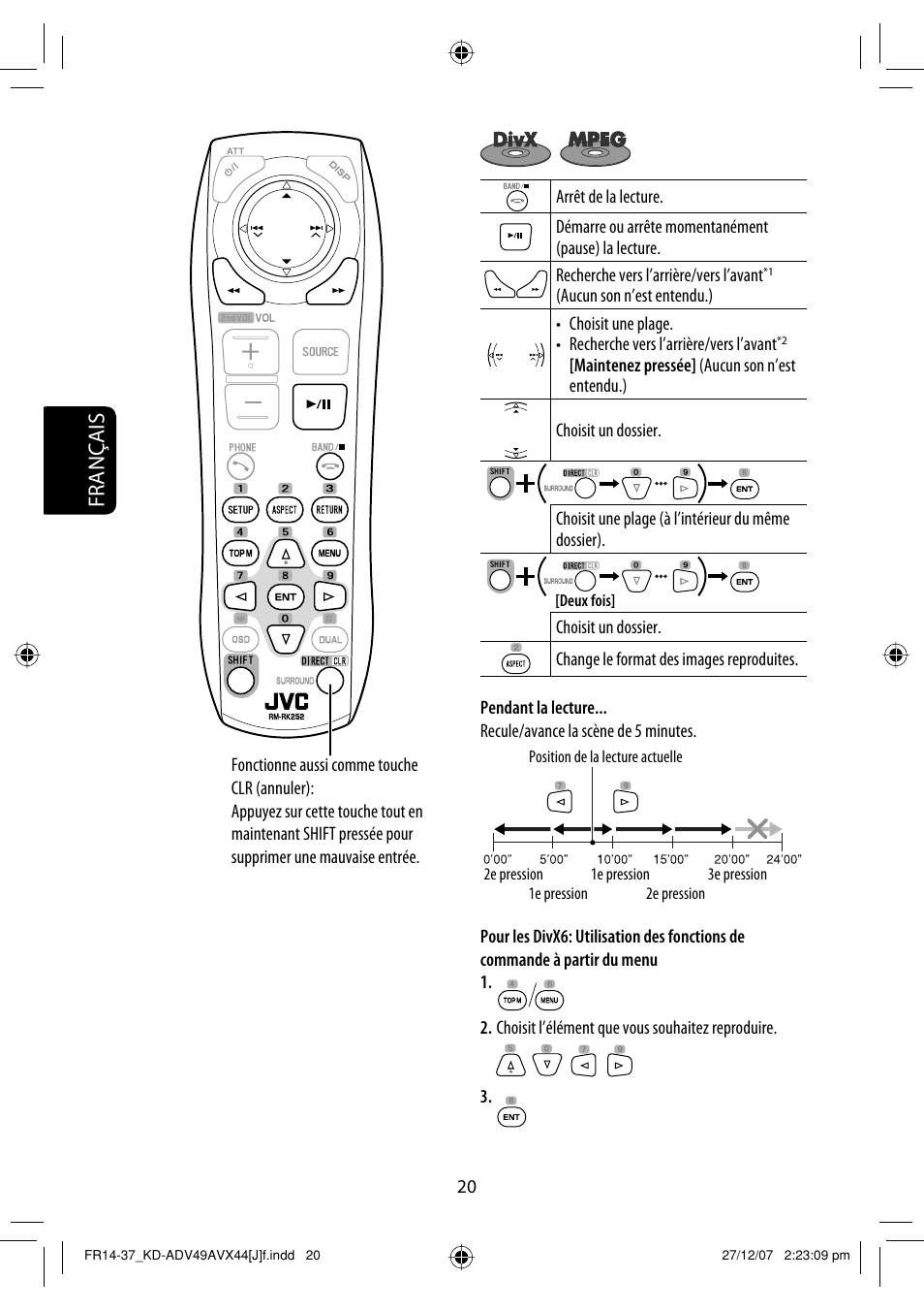 Français | JVC KD-ADV49 User Manual | Page 168 / 225