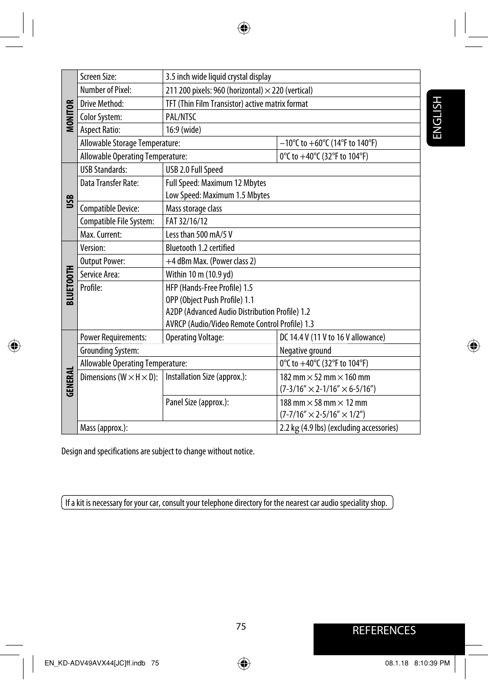 References english | JVC KD-ADV49 User Manual | Page 75 / 225