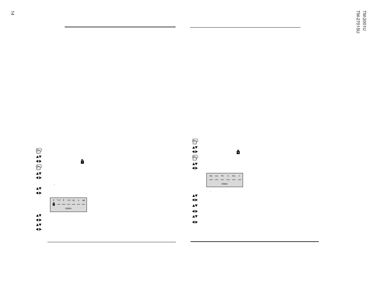 V-chip, Canadian v-chip ratings, Movie ratings | JVC TM-2001U User Manual | Page 14 / 24