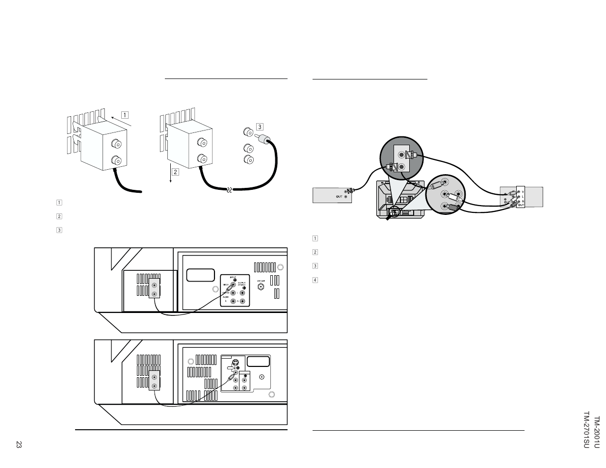 Bnc connector box, Bridge- connection, Bridge-connection 45 | Bnc connection box installation | JVC TM-2001U User Manual | Page 23 / 24