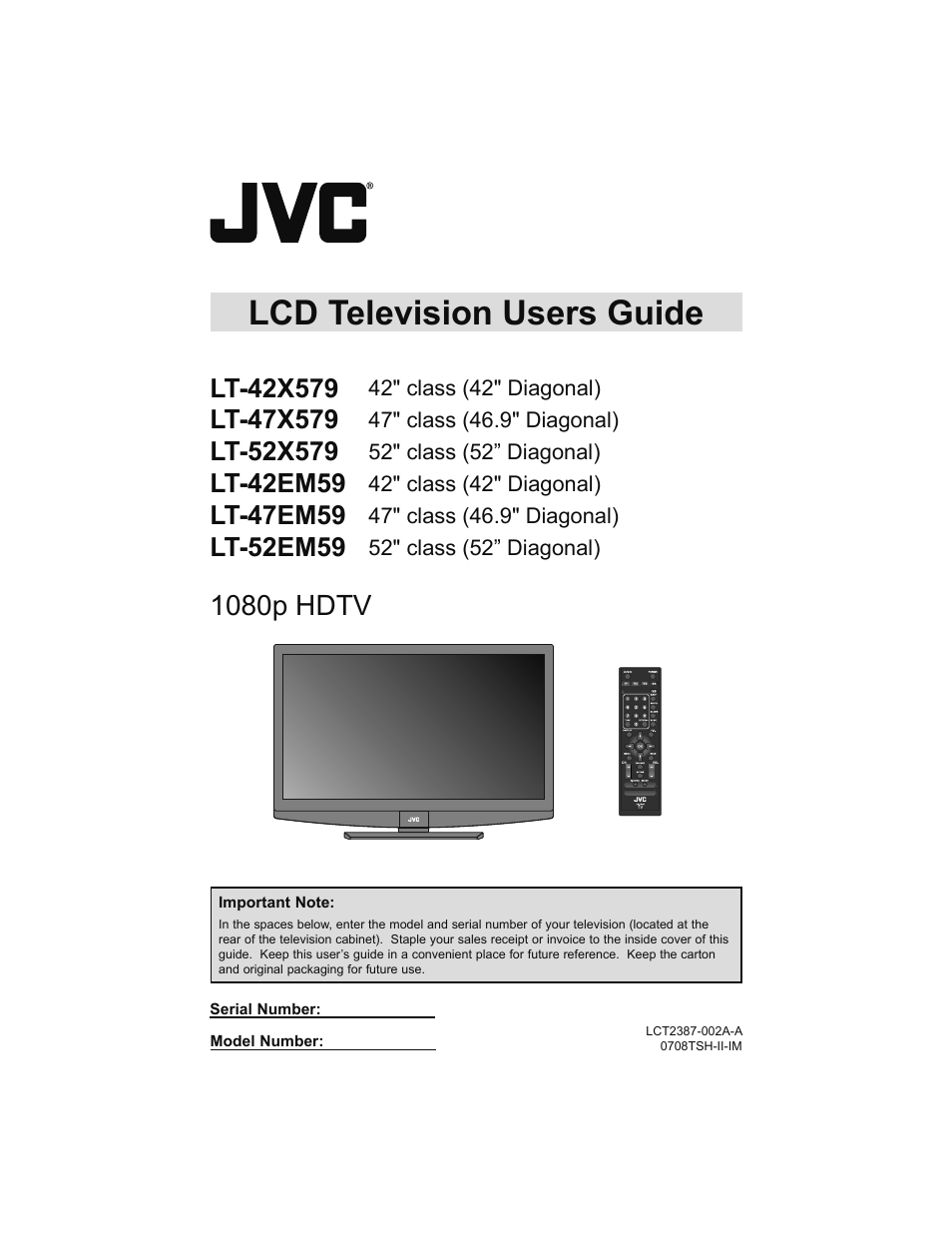 JVC 0708TSH-II-IM User Manual | 52 pages