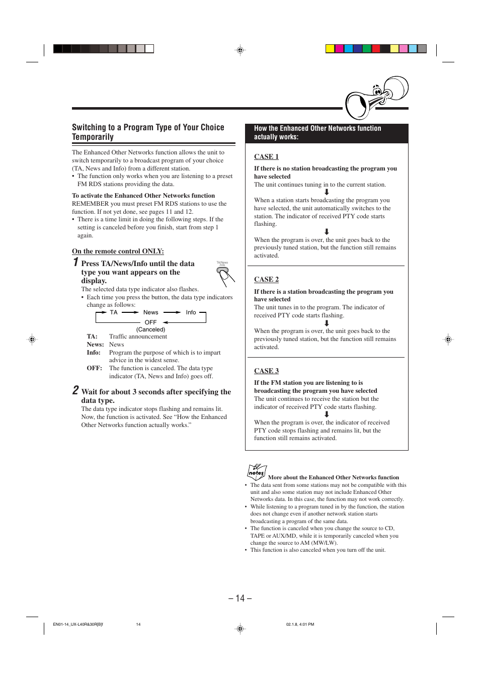 JVC UX-L40R User Manual | Page 17 / 32