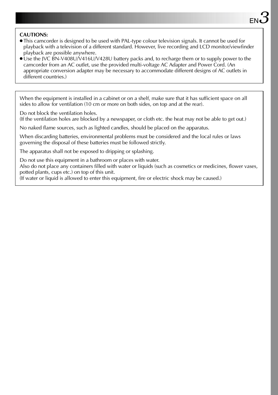 JVC GR-DVL610SH User Manual | Page 3 / 92