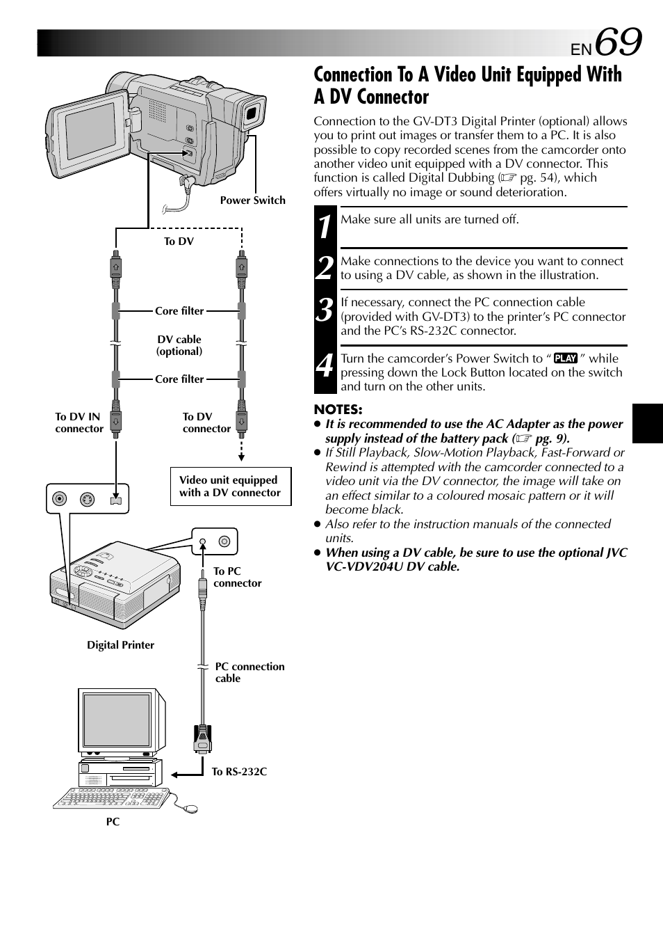 JVC GR-DVL610SH User Manual | Page 69 / 92