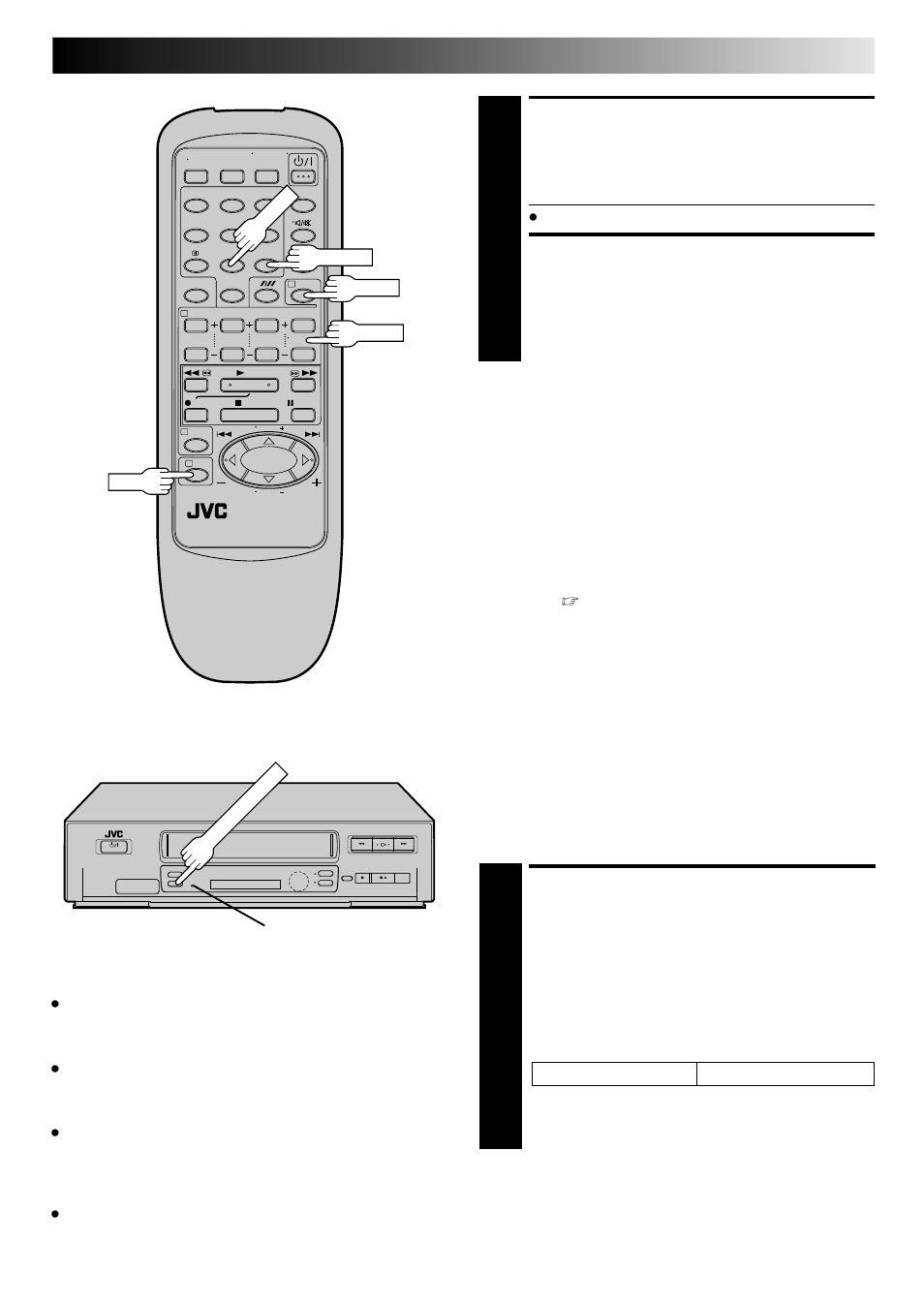 Return to normal screen, Engage recorder’s timer mode, Engage auto sp/lp timer | Auto sp/lp timer | JVC HR-J347EM User Manual | Page 17 / 34