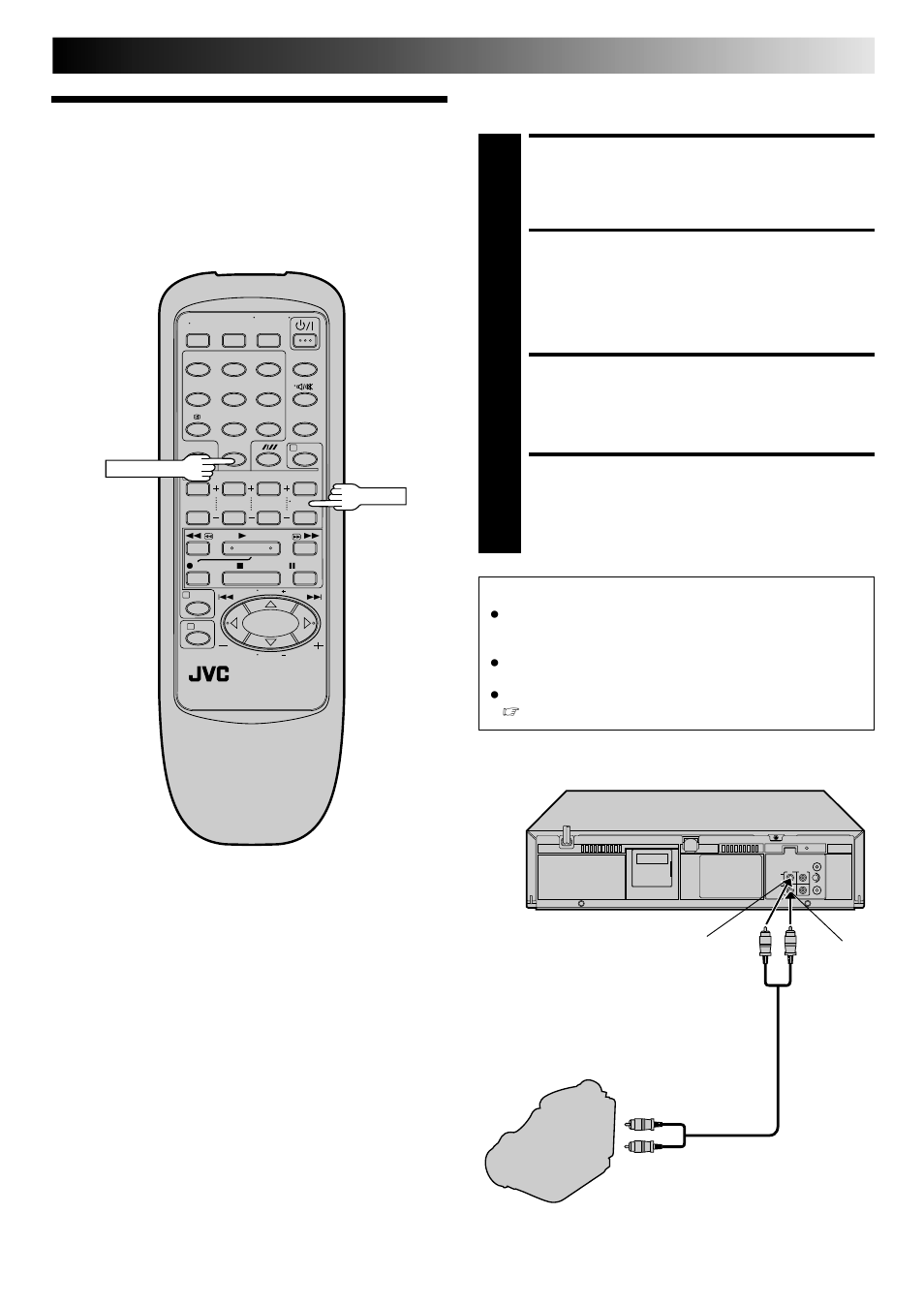 Edit from a camcorder, Make connections, Set recorder’s input mode | Start camcorder, Start recorder | JVC HR-J347EM User Manual | Page 21 / 34