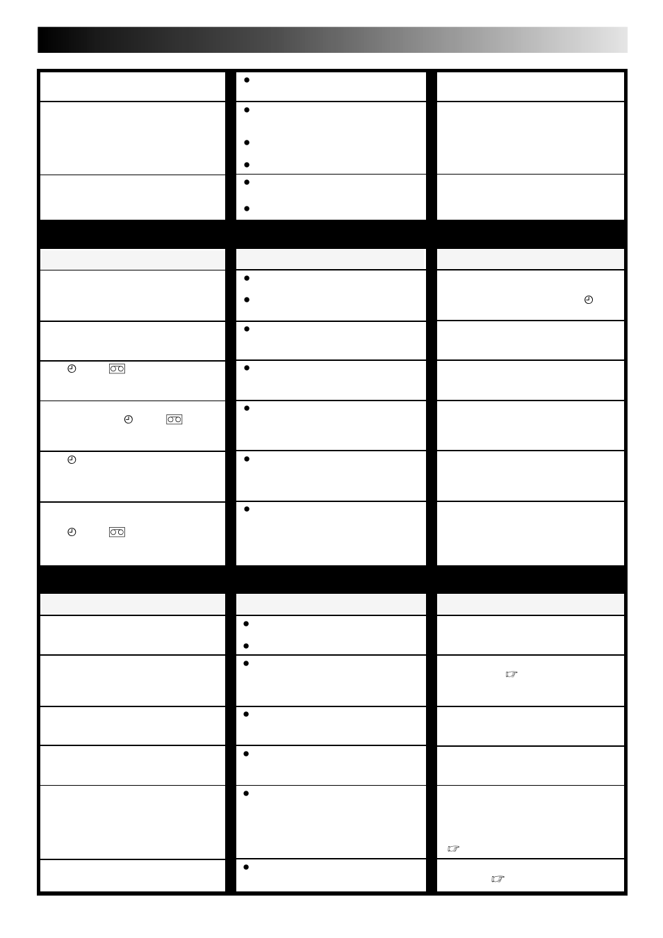 Timer recording other problems, Corrective action, Symptom | Possible cause | JVC HR-J347EM User Manual | Page 29 / 34