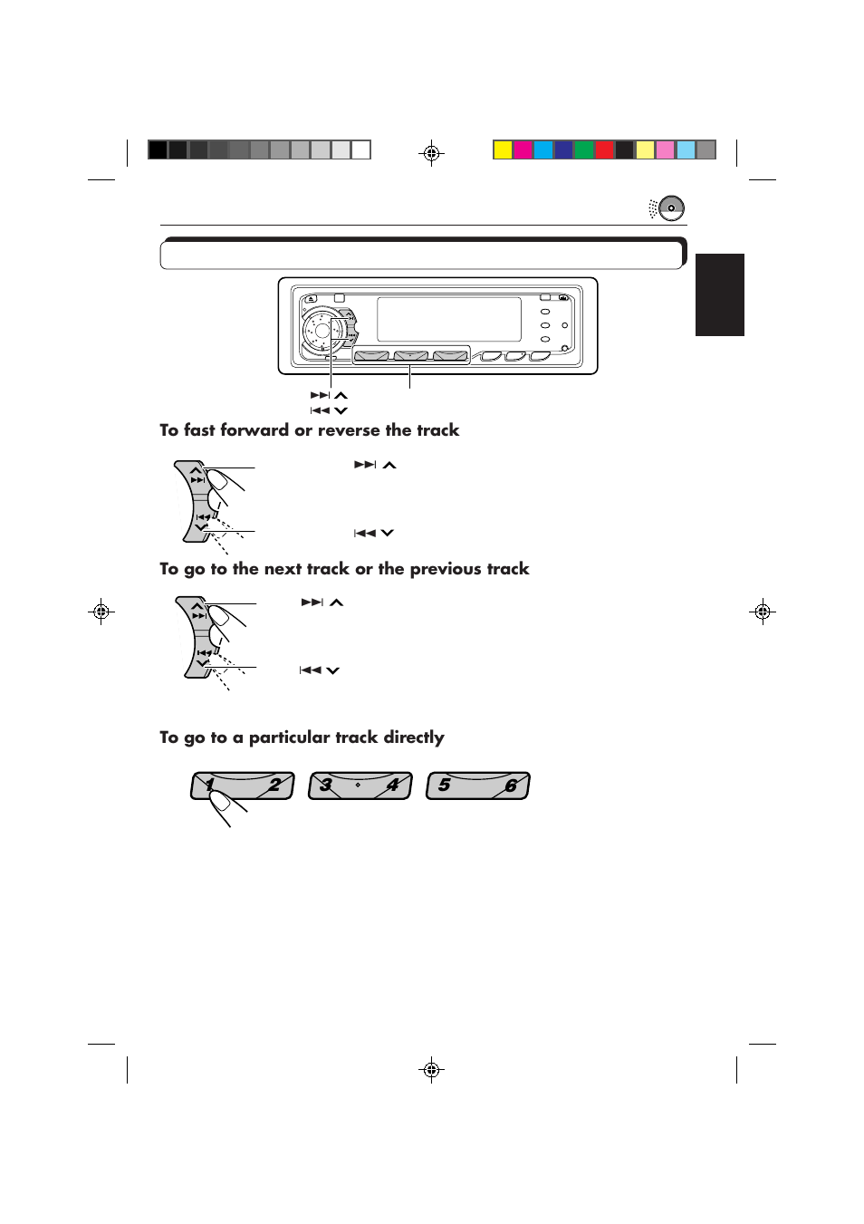 Locating a track or a particular portion on a cd | JVC KD-MX3000 User Manual | Page 11 / 45
