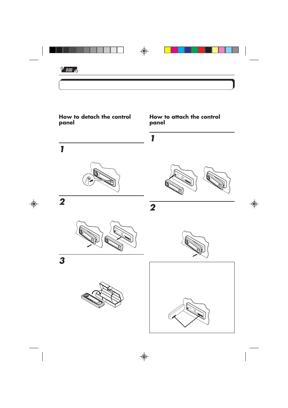 Detaching the control panel | JVC KD-MX3000 User Manual | Page 32 / 45