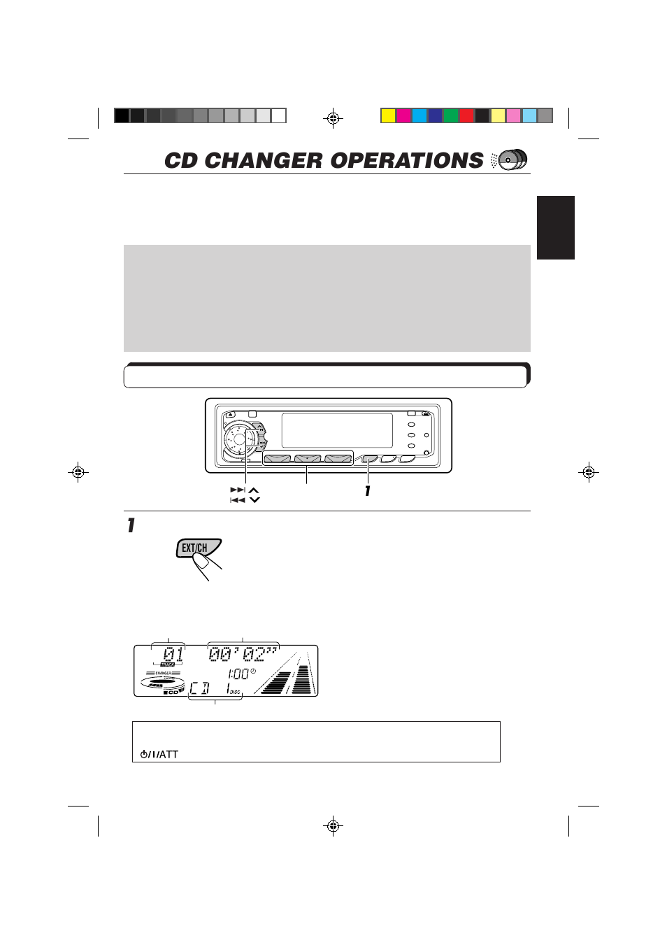 Cd changer operations, Playing cds, Select the cd automatic changer | JVC KD-MX3000 User Manual | Page 35 / 45