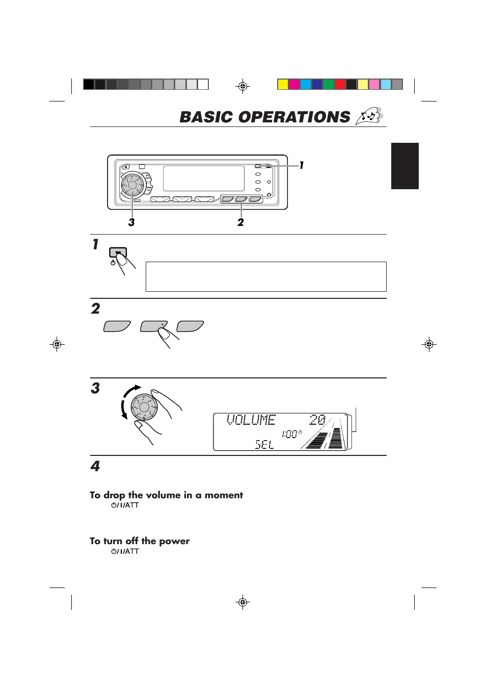 Basic operations | JVC KD-MX3000 User Manual | Page 5 / 45