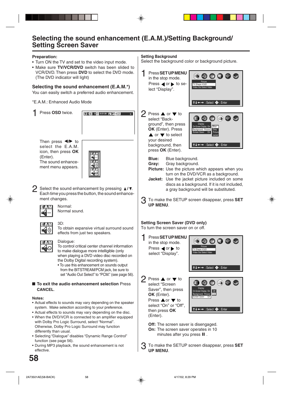 JVC HR-XV1EU User Manual | Page 58 / 64