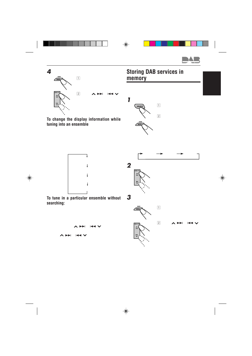 Storing dab services in memory | JVC KD-LX330R User Manual | Page 37 / 44