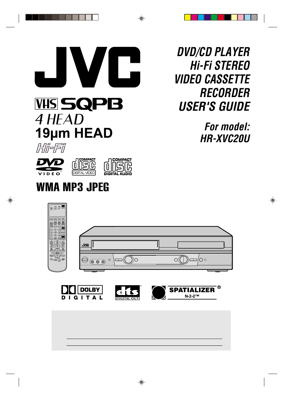 JVC HR-XVC20U User Manual | 68 pages