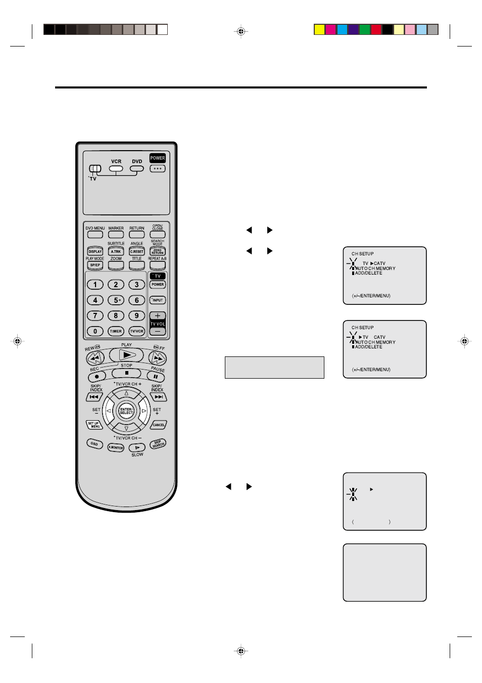 Tuner setting, Setting channels automatically, Tv/catv selection | JVC HR-XVC20U User Manual | Page 21 / 68