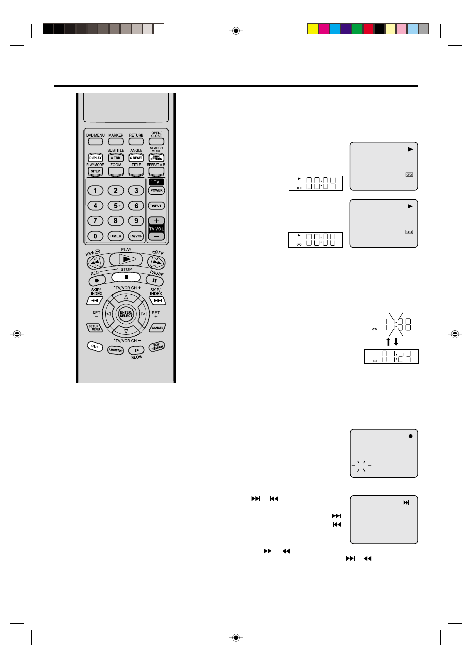 Zero return function/video index search system, Zero return function, Video index search system | JVC HR-XVC20U User Manual | Page 29 / 68