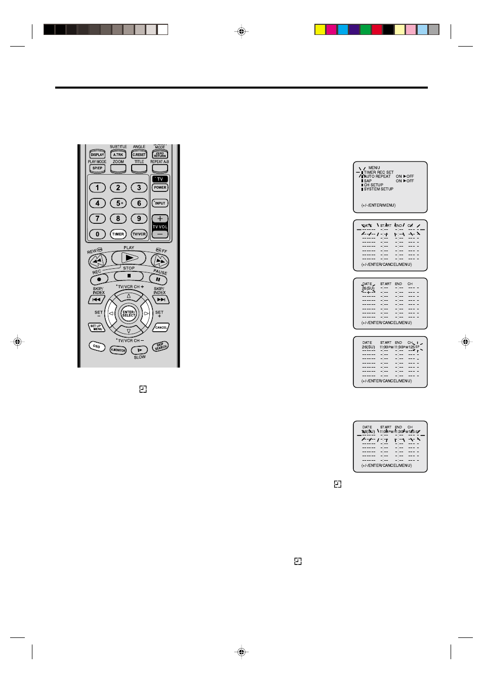 Timer recording | JVC HR-XVC20U User Manual | Page 33 / 68