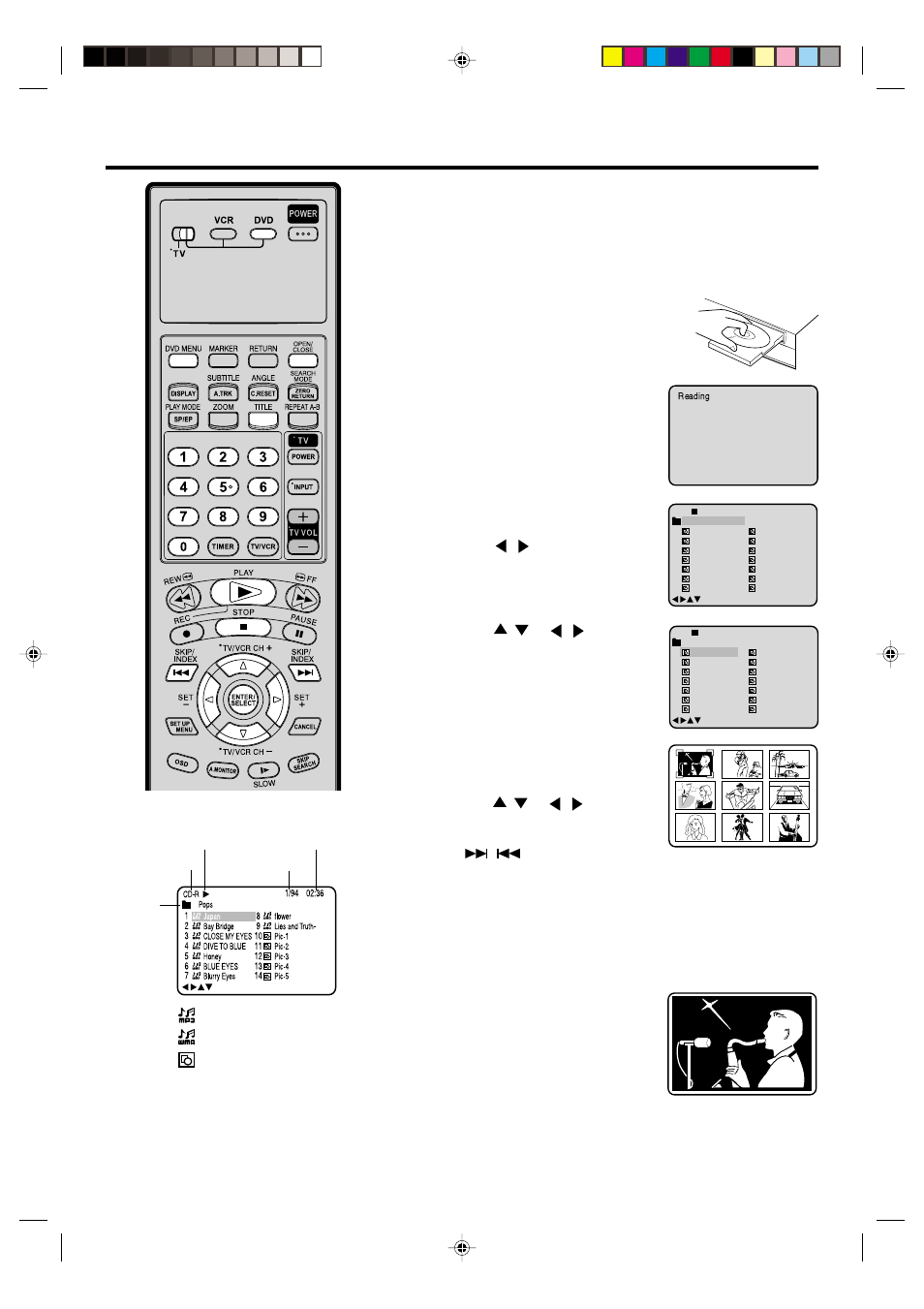 Jpeg cd playback | JVC HR-XVC20U User Manual | Page 45 / 68