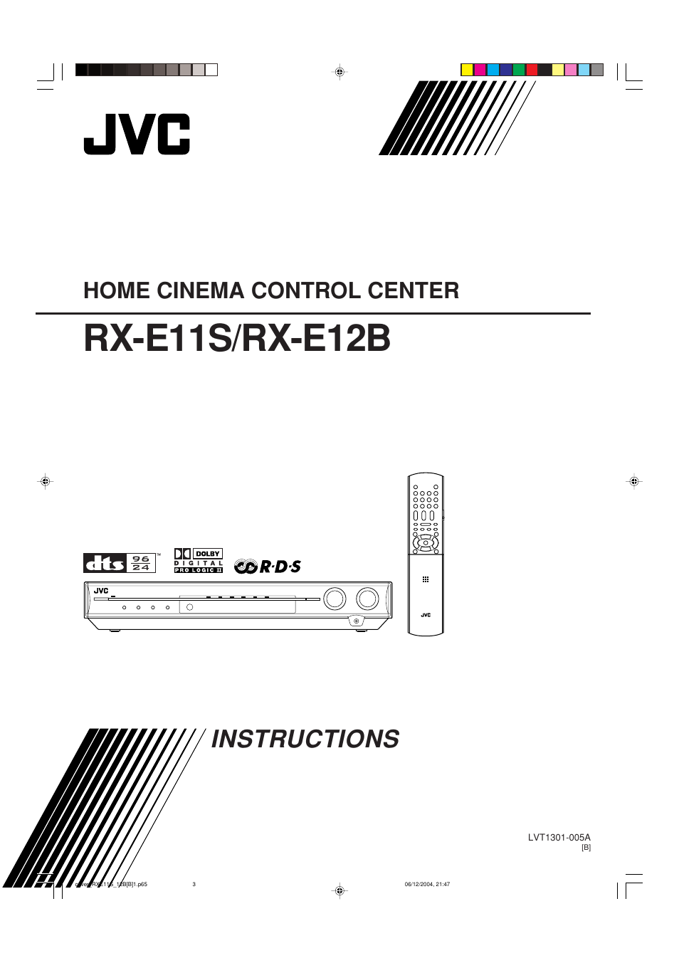 JVC RX-E12B User Manual | 45 pages