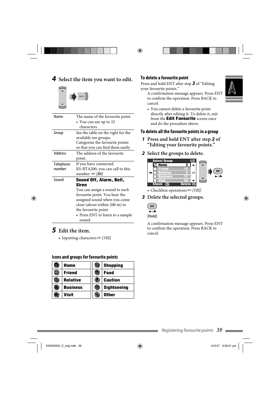 Select the item you want to edit, Edit the item | JVC LVT1627-001A User Manual | Page 165 / 252