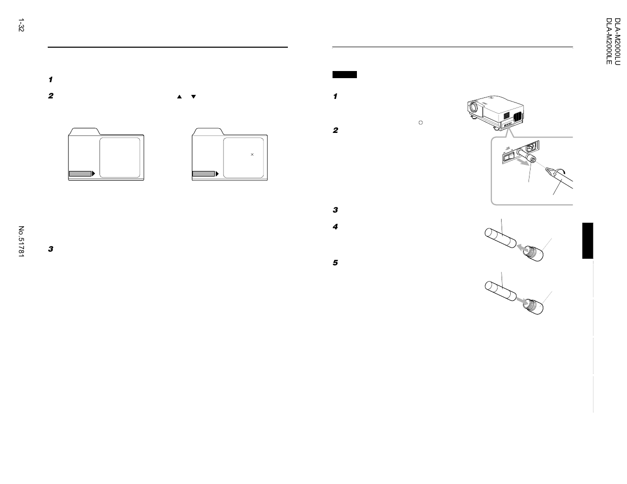 Replacing the fuse, Getting information | JVC DLA-M2000LU User Manual | Page 32 / 40