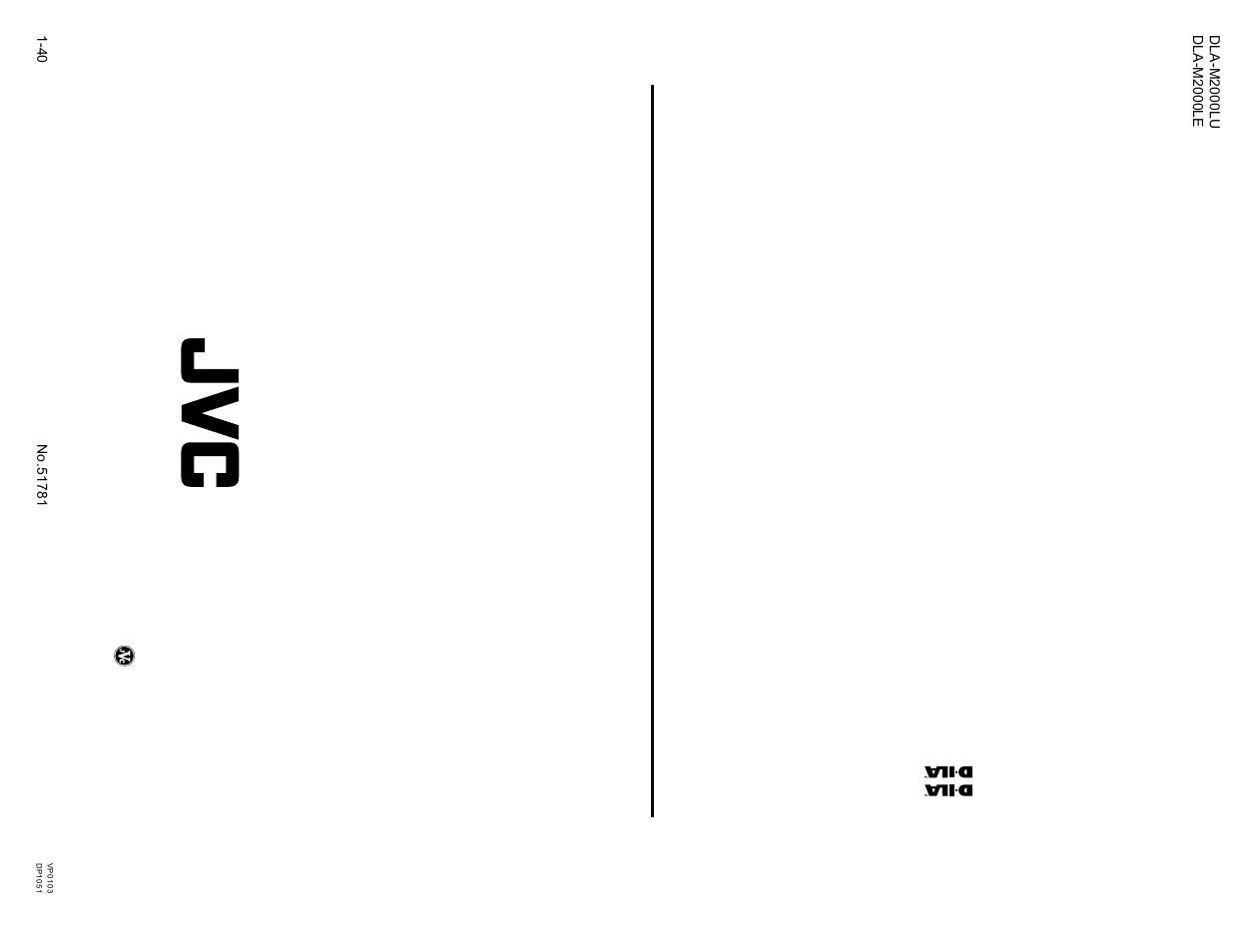 JVC DLA-M2000LU User Manual | Page 40 / 40
