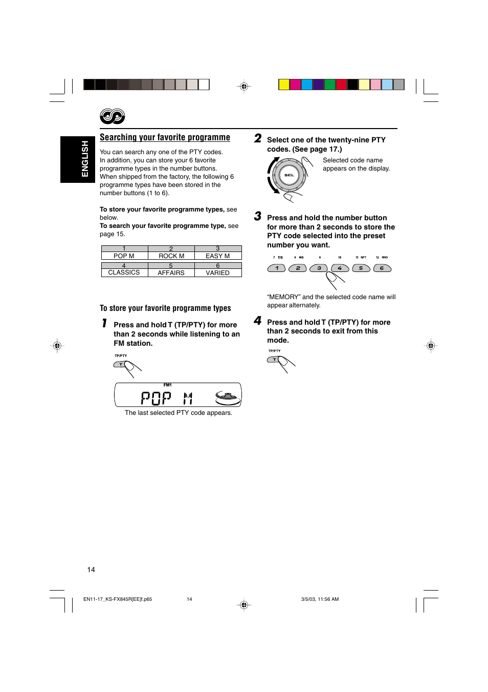 JVC KS-FX845R User Manual | Page 14 / 46