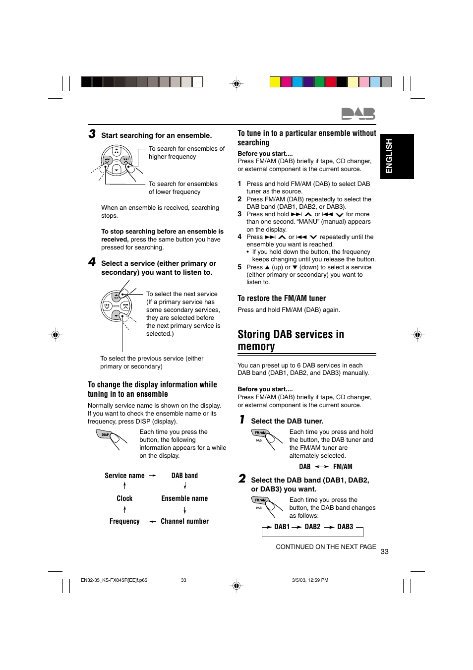 JVC KS-FX845R User Manual | Page 33 / 46