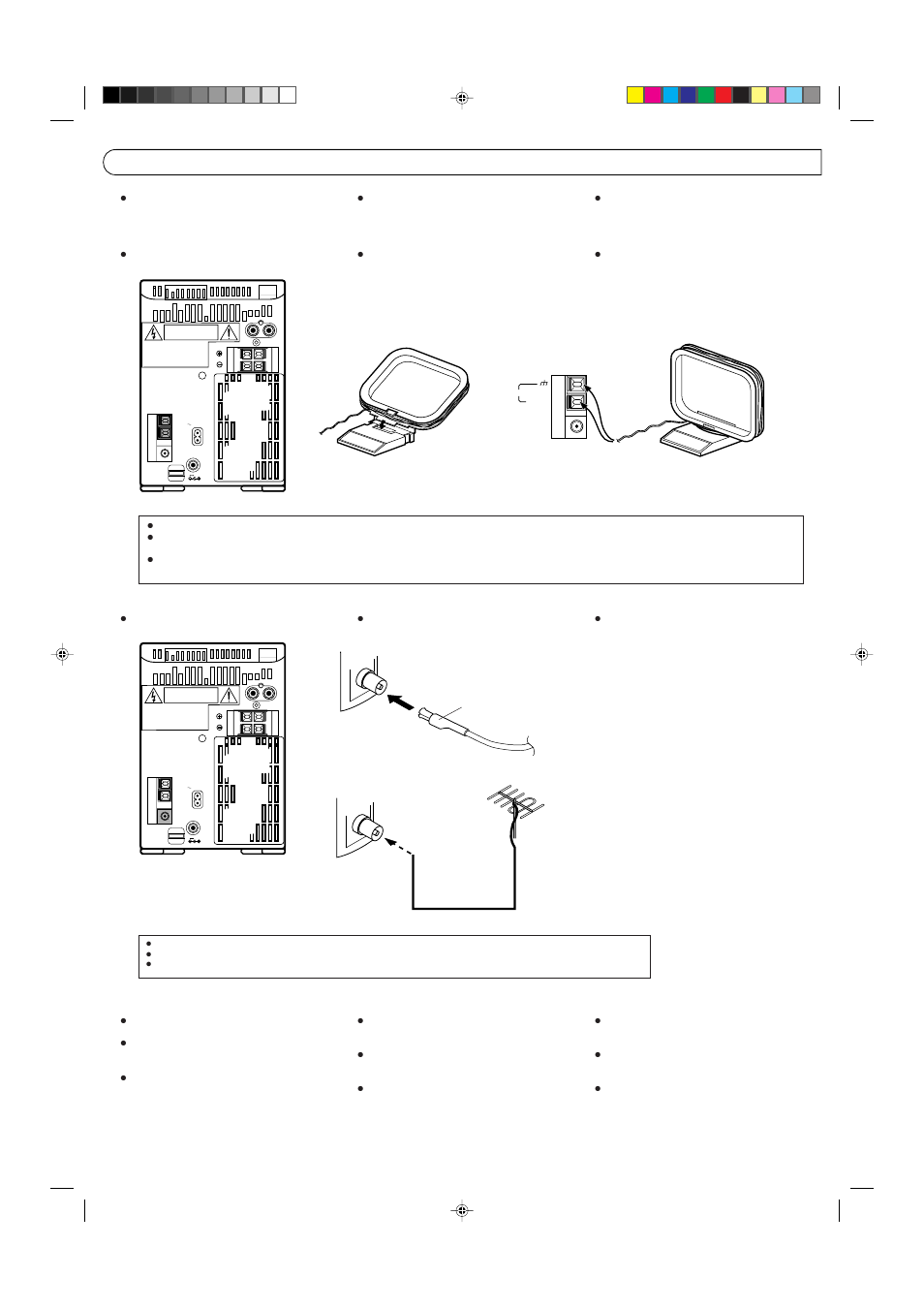 Connections conexiones collegamenti | JVC UX-T55 User Manual | Page 6 / 36