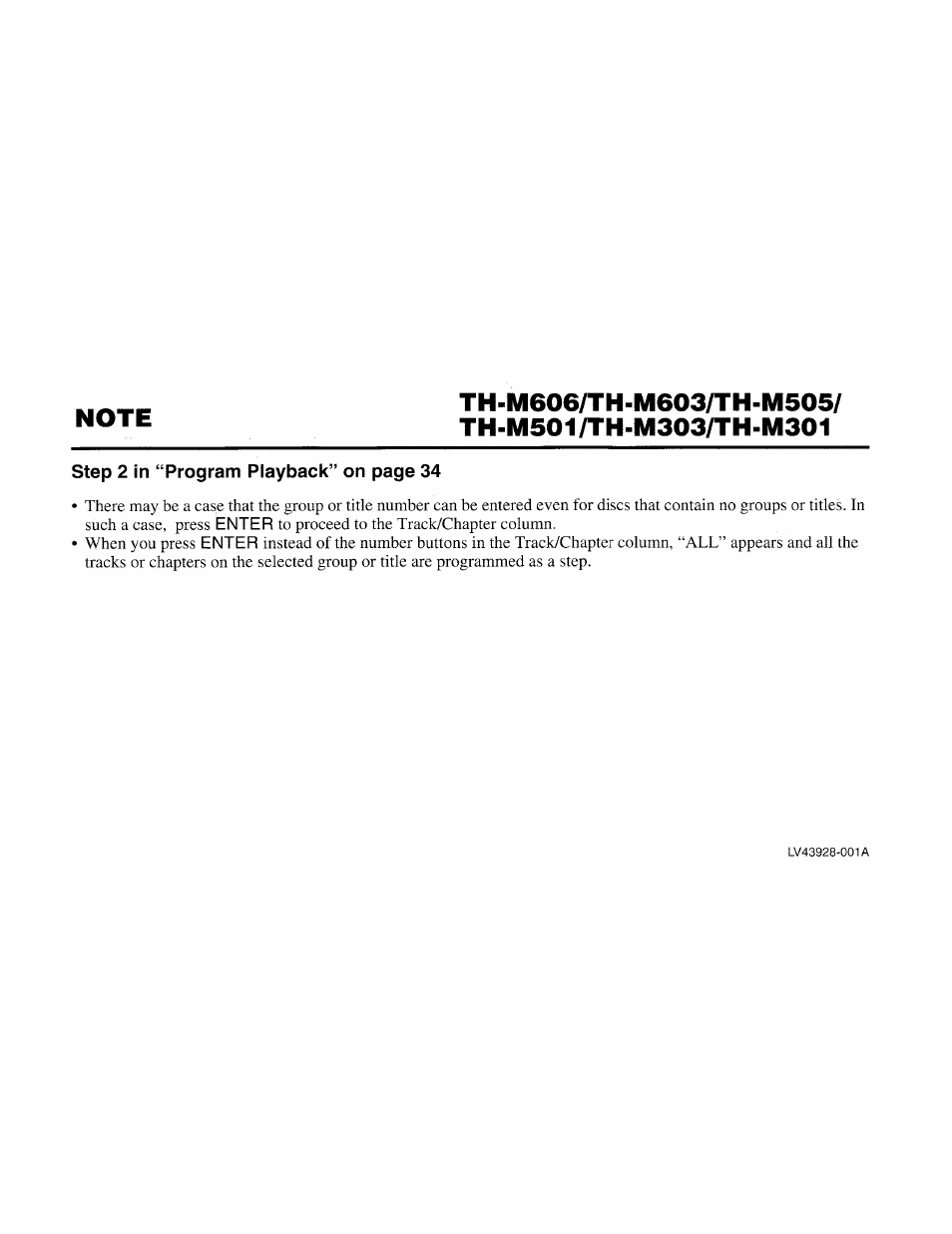 Notes on operation | JVC TH-M301 User Manual | Page 53 / 60