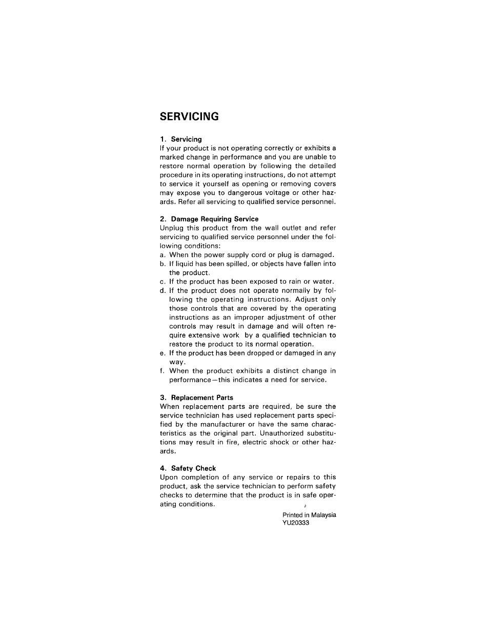 JVC TH-M301 User Manual | Page 58 / 60