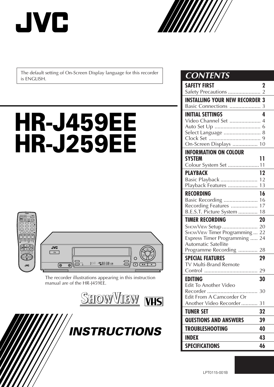 JVC HR-J259EE User Manual | 48 pages