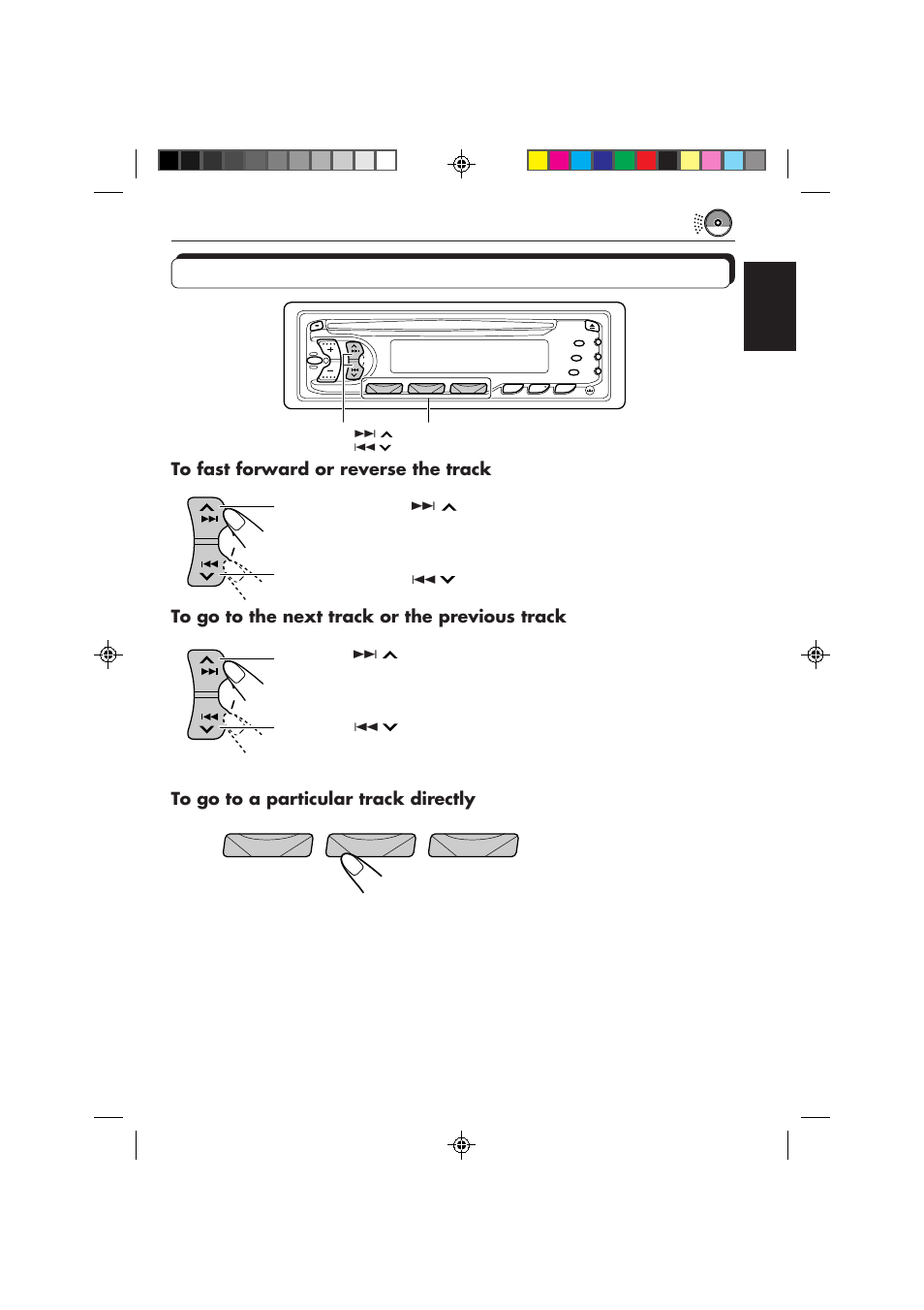 Locating a track or particular portion on a cd | JVC KD-S636 User Manual | Page 11 / 22