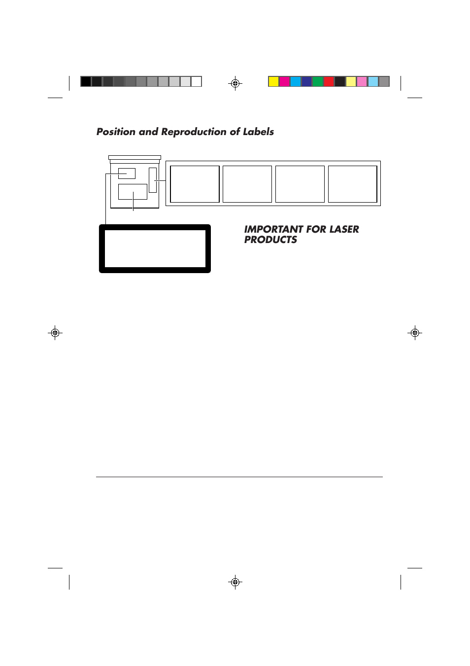 Position and reproduction of labels, Important for laser products | JVC KD-S636 User Manual | Page 2 / 22