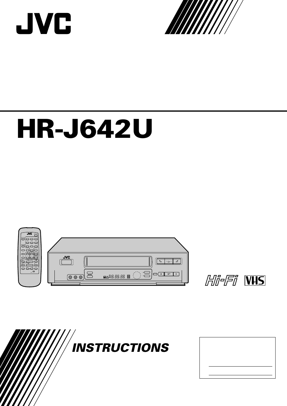 JVC HI-FI HR-J642U User Manual | 48 pages