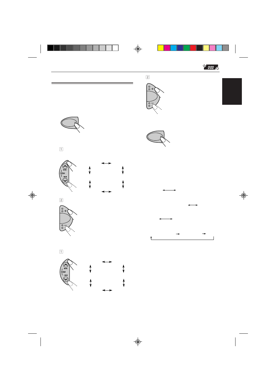 Other main functions, Setting the clock 1 | JVC GET0063-001A User Manual | Page 15 / 32