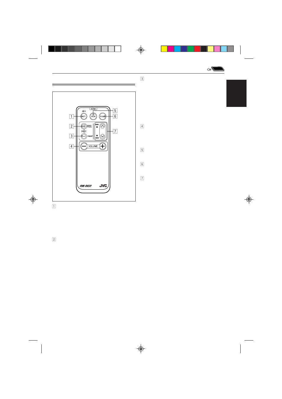 Location of the buttons | JVC GET0063-001A User Manual | Page 23 / 32