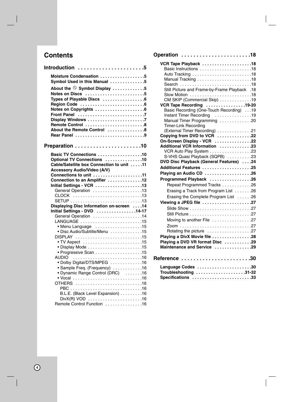 JVC HR-XVC14BU User Manual | Page 4 / 36