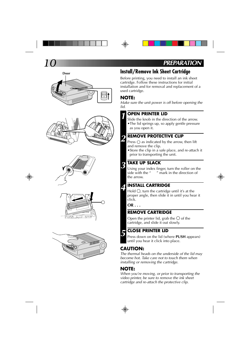 Preparation | JVC GV-PT1 User Manual | Page 10 / 36