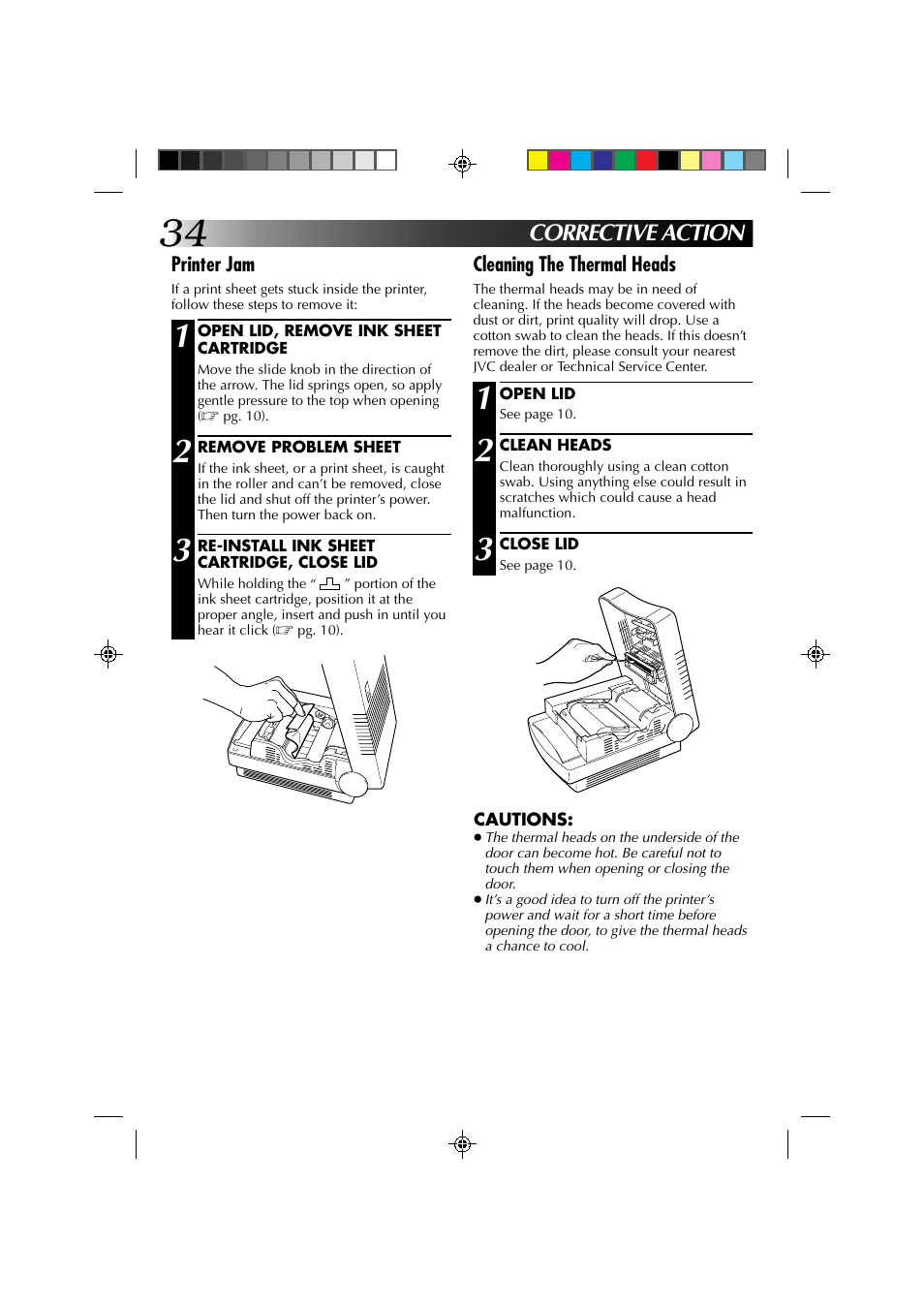 Corrective action | JVC GV-PT1 User Manual | Page 34 / 36