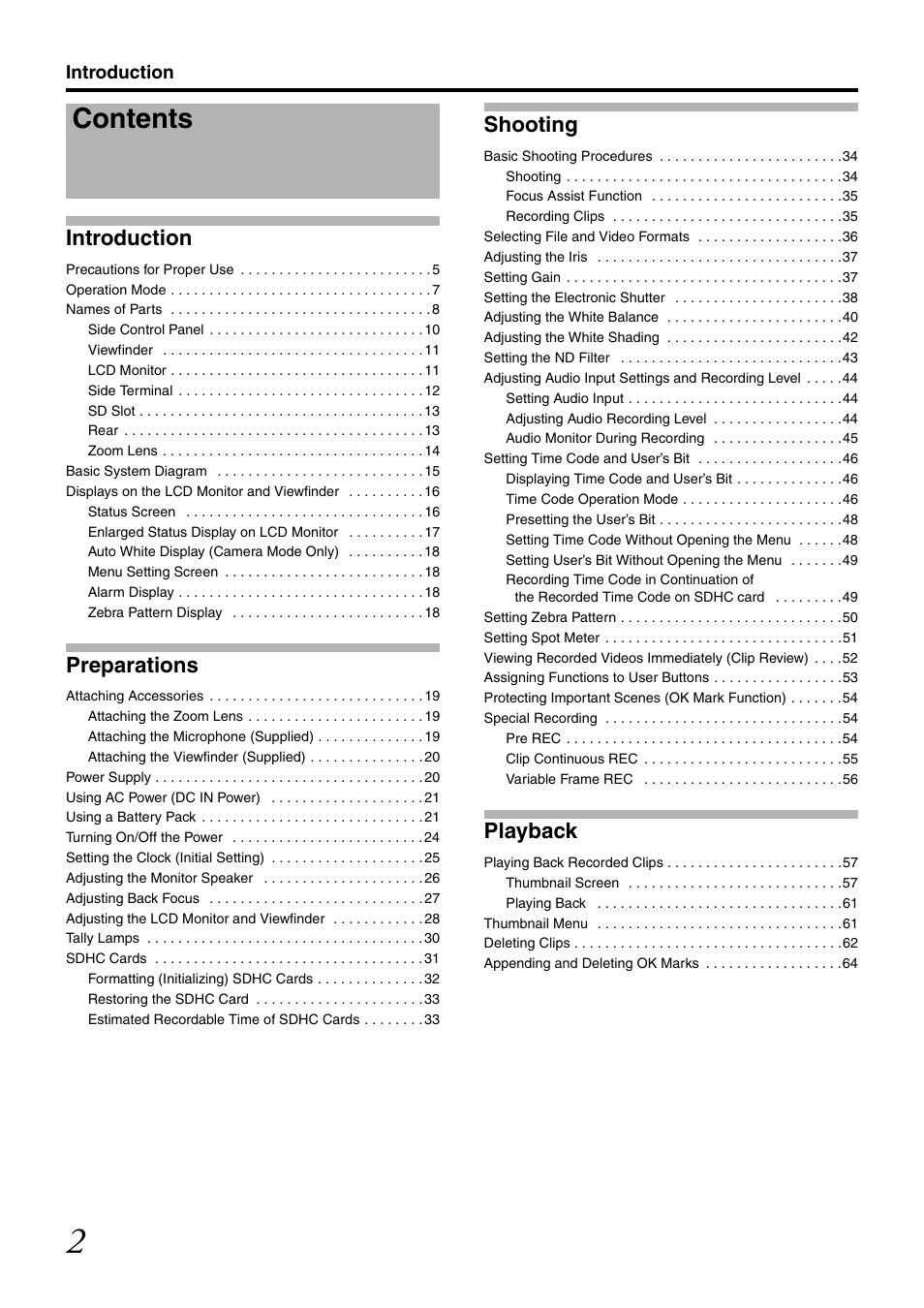 JVC GY-HM700U User Manual | Page 6 / 128