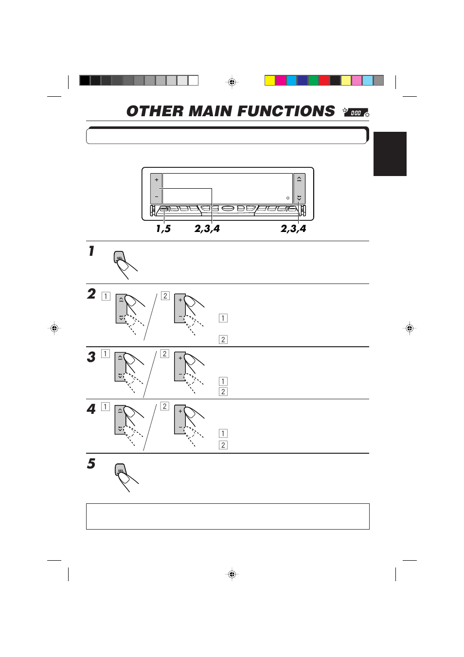 Other main functions, Setting the clock | JVC KD-LX10R User Manual | Page 29 / 56